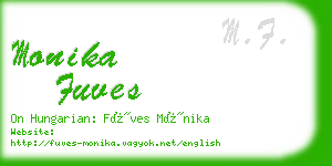 monika fuves business card